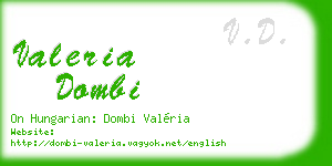 valeria dombi business card